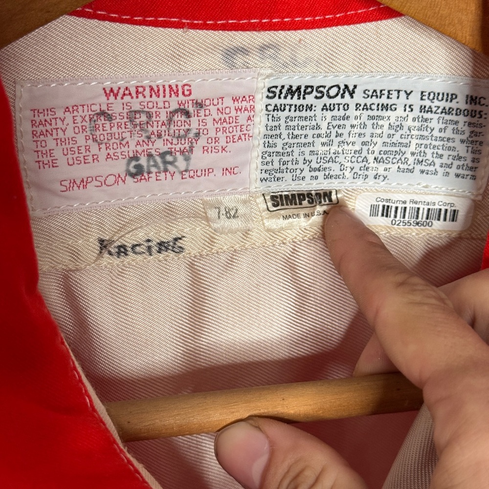 Vintage 1980s Red Auto Racing Jacket - Picture 2 of 4